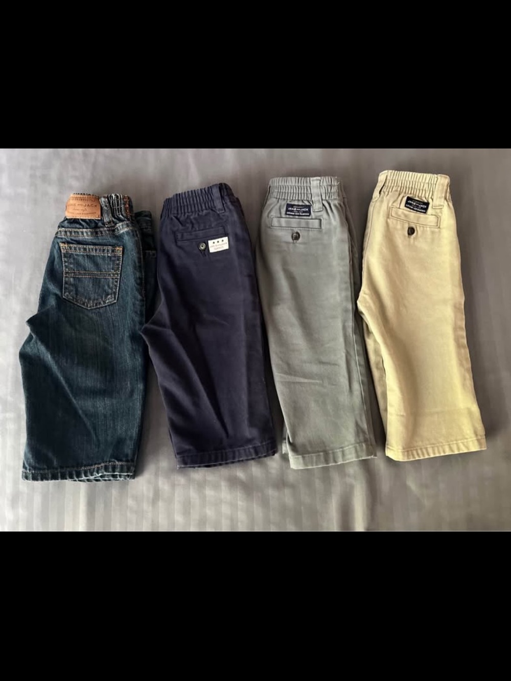 Lot bundle of Janie and Jack Boys pants bottoms jeans 6-12m